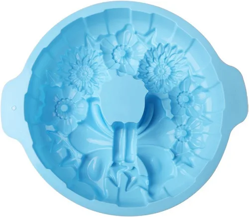 Miniatura 5 de FantasyDay Molde de silicona para tartas de flores de 11.5 pulgadas, para tartas de fiesta, postre, pastel, pan, tarta, tarta, flan y más #3
