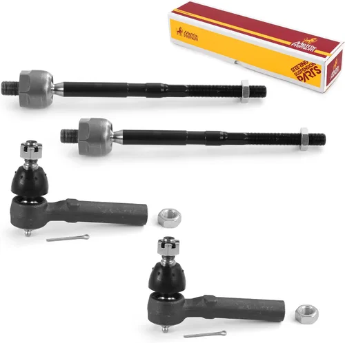 Miniatura 228 de Metrix Premium Chassis Parts - Juego de 4 barras de acoplamiento interior y exterior para Audi A3 15-16, Seat Leon 06-20 (México), 09-17 Volkswagen