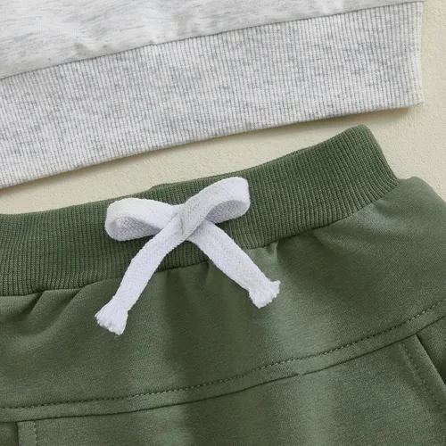 Miniatura 122 de BemeyourBBs Conjunto divertido de sudadera y pantalones de manga larga con letras divertidas para bebé niño y niño