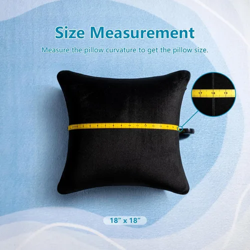 Miniatura 2 de AM AEROMAX 18x18 Inch Memory Foam Pillow Insert, Firm & Fluffy Square Throw Pillow for Couch and Bed, Premium Decorative Stuffer, Heavy Duty &