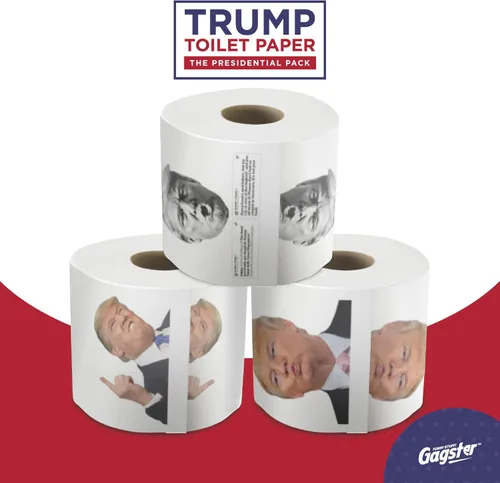 Miniatura 7 de Gagster Donald Trump - Papel higiénico divertido de 3 capas, 200 hojas, paquete de regalo de broma