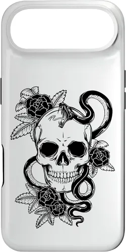 Miniatura 27 de Gothic Flower Skull Snake Roses Case for iPhone 16