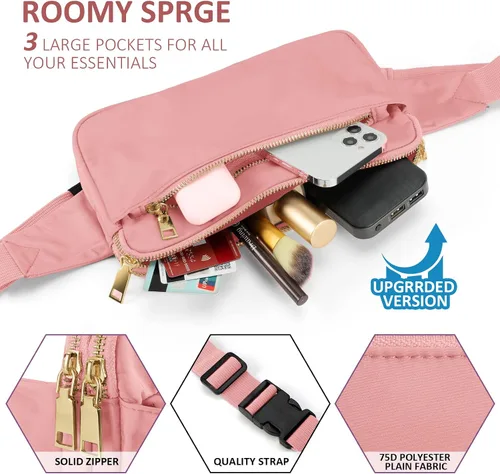 Miniatura 4 de Riñoneras para mujeres y hombres, niñas, niños, adolescentes, a la moda, bolsa de cintura de moda, linda riñonera casual para Disney, viajes, al