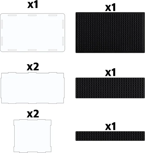 Miniatura 7 de Cajas de exhibición Pokiiulk para minifiguras, 4 cajas de exhibición para minifiguras, encajan para figuras de bloques, cajas para minifiguras con 3