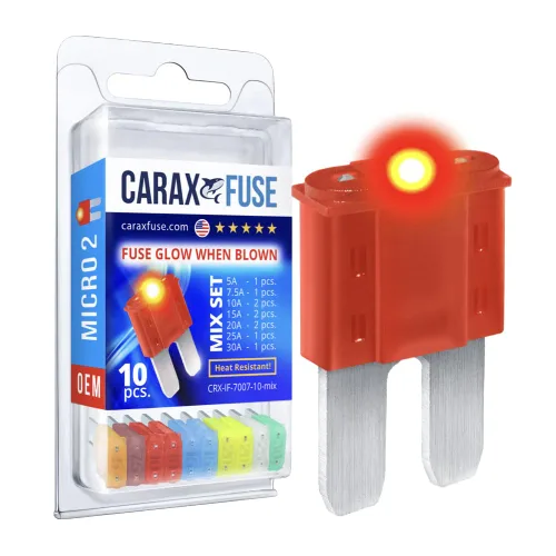 Miniatura 9 de CARAX Fusible Premium - Mix 10 uds. - Fusible Smart Auto Glow - Fácil Identificación - Hoja estándar/Regular - ATC/ATO/ATS