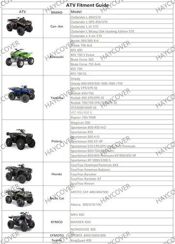 Miniatura 2 de Cubierta impermeable para ATV para Polaris Sportsman, Yamaha Grizzly, Honda Kawasaki, con correas reflectantes, almacenamiento negro, 82 x 47 x 45