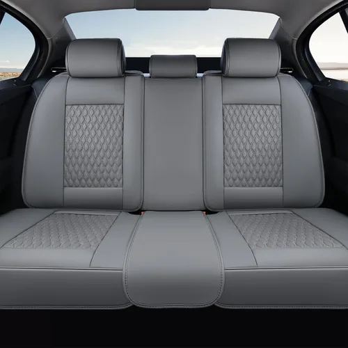 Miniatura 8 de Coverado Juego completo de fundas de asiento de automóvil, fundas de asiento de piel de napa para automóvil, protector de asiento de automóvil