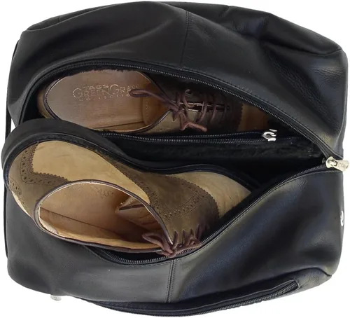 Miniatura 2 de Piel Leather Bolsa de zapatos Deluxe, Negro -, Bolsa de zapatos Deluxe