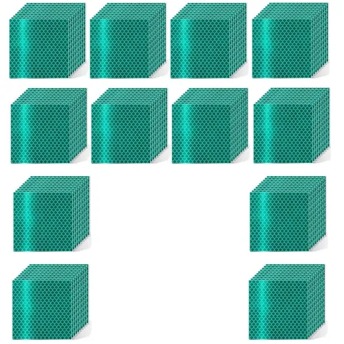 Miniatura 50 de Cinta reflectante blanca de 4 pulgadas, adhesivo de seguridad de advertencia impermeable para exteriores (10 pies)