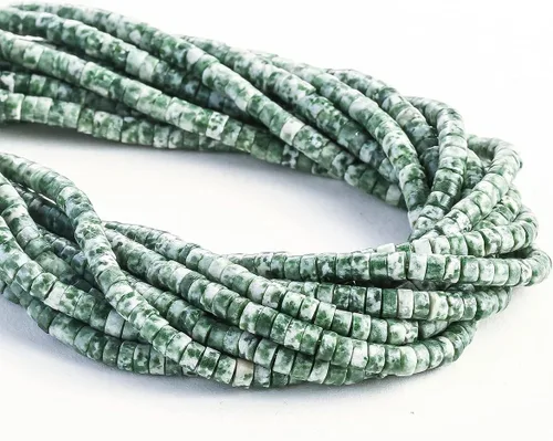 Miniatura 5 de Abalorios Espaciadores de Jade Natural Africano 4x2mm 38cm/str Redondos Planos Semipreciosos para Hacer Pulseras y Collares Ágata negra