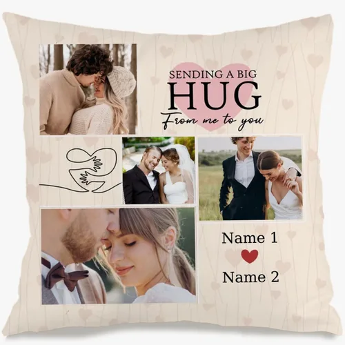 Miniatura 10 de Personalized Decorative Pillow Cover Using 6 Photos and Text for Mom, Soft Cushion Making a Memorable Gift for Mother’s Day Family Holidays or 6