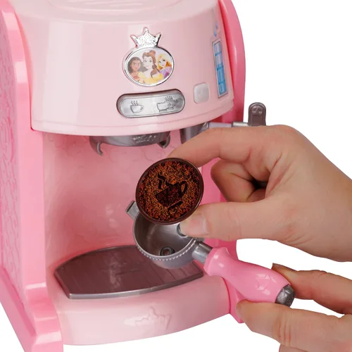 Miniatura 4 de Disney Princess Style Collection - Máquina de café expreso de juguete para niños, cafetera para jugar, accesorios de cocina, regalo para niñas