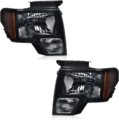 Miniatura 16 de PIT66 Conjunto de faros delanteros LED compatible con Ford F150 2009 2010 2011 2012 2013 2014, lente transparente para conductor y pasajero, carcasa