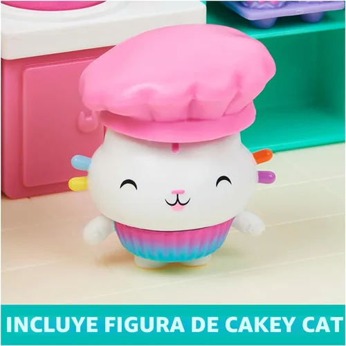 Miniatura 5 de Gabby's Dollhouse, Bakey with Cakey Kitchen con figura y 3 accesorios, 3 muebles y 2 entregas, juguetes para niños a partir de 3 años