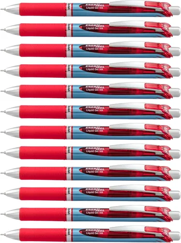 Pentel EnerGel Deluxe RTX - Bolígrafo de gel líquido retráctil Rojo