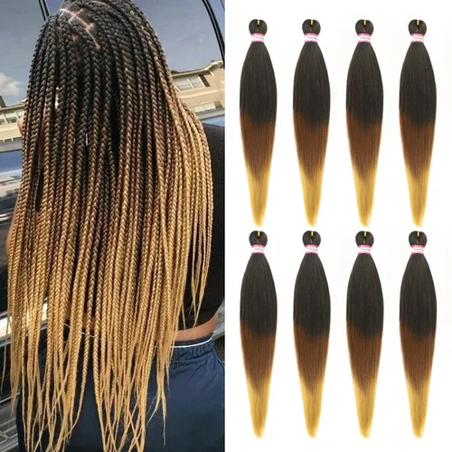 Miniatura 62 de Extensiones de cabello para trenzar preestiradas, color negro, 12 pulgadas, 8 paquetes de cabello natural para trenzar, fácil trenza, ajuste de agua