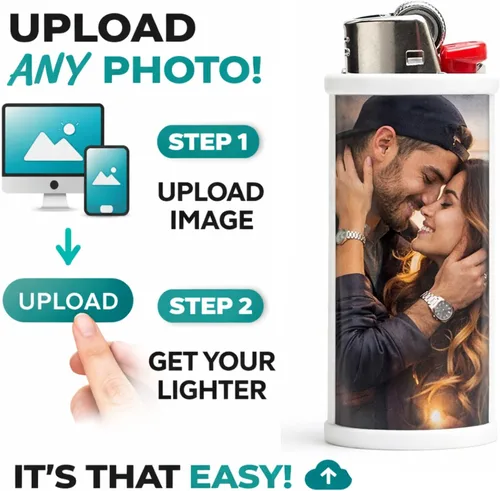 Miniatura 5 de Funda de fotos personalizada para encendedores desechables de tamaño estándar Funda personalizada, funda protectora reutilizable