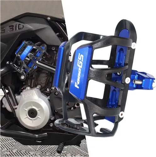 Miniatura 4 de Para F 650 GS para BMW para F650GS para F650 GS Moto CNC aleación de aluminio bebida botella de agua bebida taza titular (color : azul)