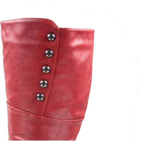Miniatura 6 de FZ-Win-45 Botas altas de tacón alto con plataforma y cremallera para mujer