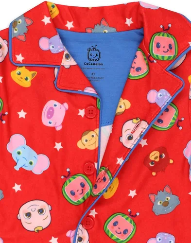 Miniatura 7 de CoComelon Conjunto de pijama de franela para niños y niñas pequeñas