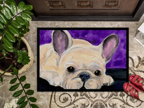 Miniatura 3 de Caroline's Treasures SS8698JMAT - Felpudo de bulldog francés de 24 x 36 pulgadas, para interiores y exteriores, para entrada, antideslizante