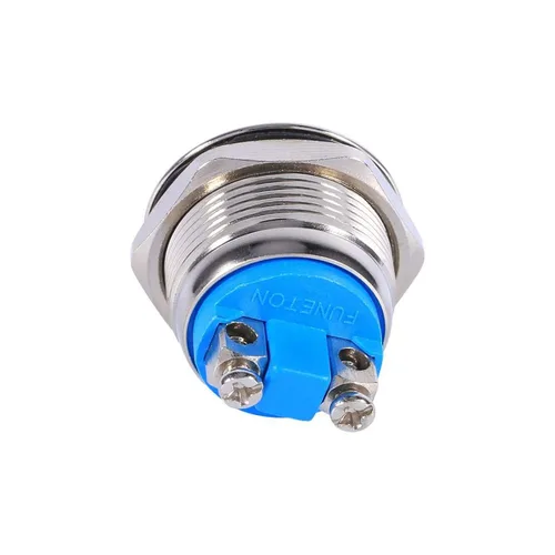 Miniatura 5 de Fydun - Interruptor de botón de metal de 0.748 in, interruptor momentáneo de bocina de botón de 12 V para interruptor de coche, interruptor