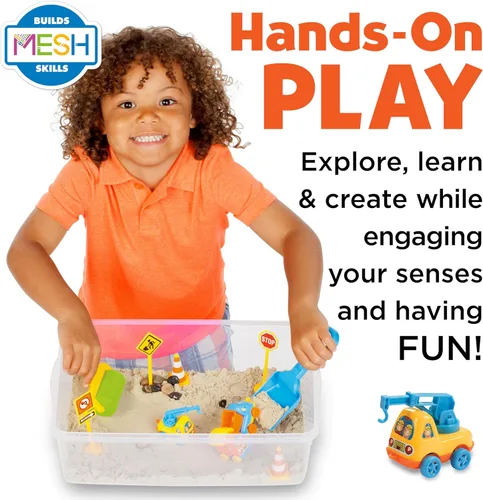 Miniatura 2 de Creativity for Kids Cubo Sensorial: Juego de Zona de Construcción - Actividades de Aprendizaje Preescolar, Juguetes de Excavadora para Niños de 3-5+