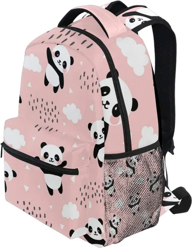 Miniatura 10 de ATTX Linda mochila con diseño de panda para niños y niñas, Panda-h, Ciclismo