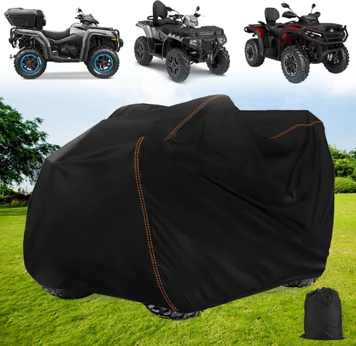 QYMOTO Cubierta para ATV, Cubierta grande para ATV XL 2-UP, Universal para 4 ruedas Quad Durable Impermeable al Aire Libre Protección Completa