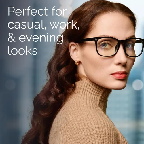 Miniatura 3 de Ccvoo Anteojos de lectura para mujer y hombre, con protección contra la luz azul, anteojos para computadora, anteojos de emergencia A1