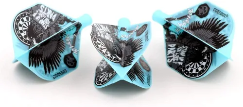 Miniatura 3 de CUESOUL TERO AK4 Plumas para dardos Forma estándar/Forma escudo/Forma diamante Forma estándar-águila azul
