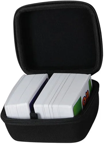 adada Estuche rígido de viaje para Skip BO + UNO Card Game/Skip BO + juego de cartas Phase 10. Se adapta a hasta 300 cartas. No incluye cartas Negro