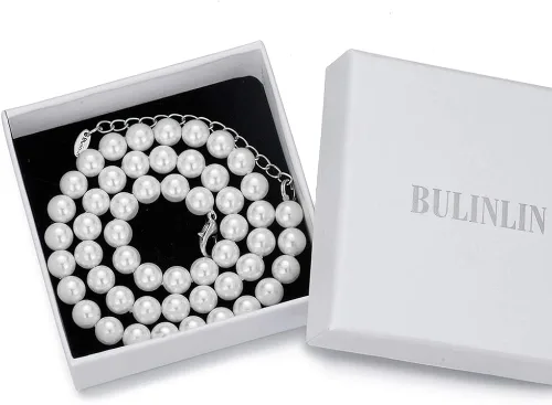 Miniatura 6 de BULINLIN - Gargantilla de cuentas con perlas, joyería de moda para cumpleaños, regalo para mujer