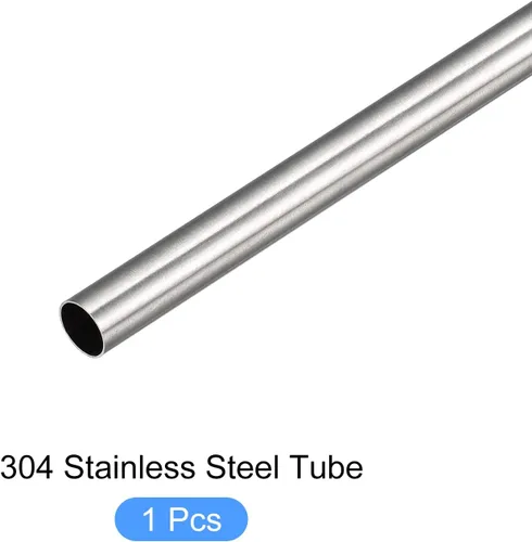 Miniatura 5 de METALLIXITY Tubo de acero inoxidable 304 (0.197 in de diámetro x 0.008 in de profundidad x 9.843 in de largo), tubo recto - para muebles del hogar