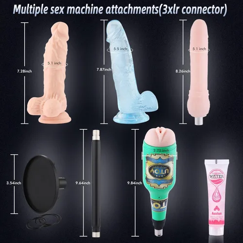 Miniatura 6 de Auxfun Máquina de Empuje Sexual Automática Máquina de Amor con Masturbador, Juguete para Adultos para Hombres y Parejas con Ventosa de 3.5 Pulgadas