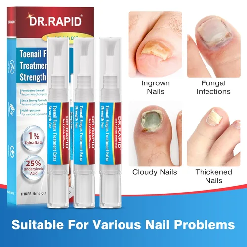 Miniatura 4 de Tratamiento de hongos en las uñas de los pies extra fuerte – DR.RAPID - Bolígrafo de tratamiento de hongos en las uñas con 25% de ácido undecilénico