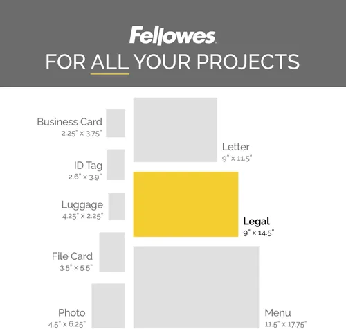 Miniatura 2 de Fellowes Bolsas brillantes - Legal, 5 mil, paquete de 100