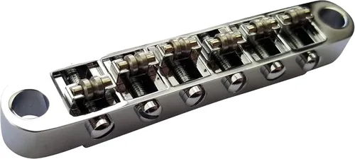 Miniatura 3 de Tune-O-Matic Puente con sillines de rodillos para Epiphone Les Paul, SG, ES, Dot, color cromado