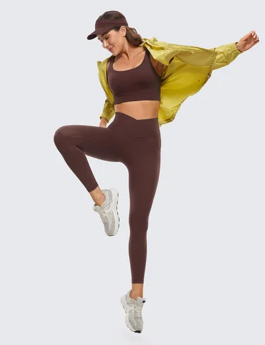 Miniatura 3 de CRZ YOGA Butterluxe - Leggings de entrenamiento con cintura cruzada para mujer, con bolsillos, 25 pulgadas, cintura alta en V, pantalones de yoga