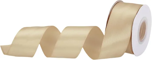 Miniatura 322 de MECCANIXITY Cinta de satén de 3/8 pulgadas de 50 yardas, de grogrén, de seda sólida, fina para ramo de boda, para regalo del día de San Valentín
