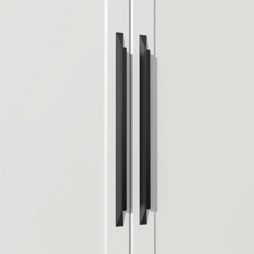Miniatura 12 de Goldenwarm - Paquete de 5 manijas negras para cajones de 3-3/4 pulgadas, herrajes modernos para armarios, manijas para puertas de baño y vestidores