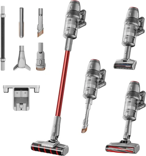 Miniatura 13 de Honeywell Aspiradora inalámbrica de modo dual, aspiradora de palo sin escobillas para alfombras y suelos duros con potente succión, de pie