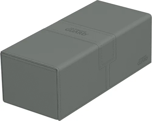 Miniatura 21 de Ultimate Guard Twin Flip'n'Tray 200+, estuche para mazo para 200 tarjetas TCG de doble manga + bandeja de dados, color rojo, cierre magnético