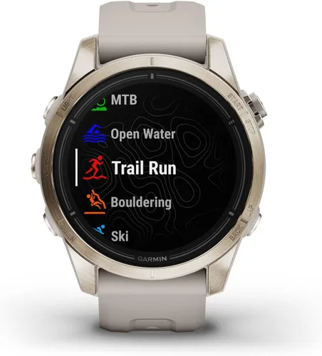 Miniatura 2 de Garmin epix Pro (Gen 2) Edición Zafiro, 42mm, Reloj inteligente de alto rendimiento, Tecnología de entrenamiento avanzada, Linterna incorporada, Oro