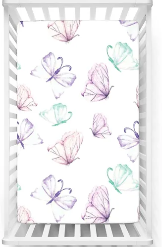 Miniatura 7 de Sábanas bajeras ajustables para cuna con temática de pesca, sábanas para colchón de cuna o sábana para cama infantil, multicolor, 24 x 38 pulgadas