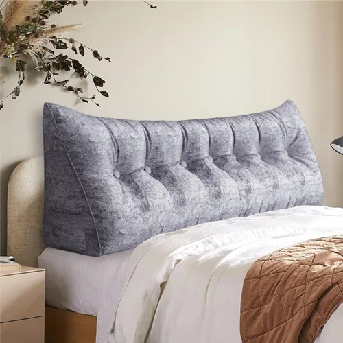 Miniatura 8 de Almohada de Cuña Engrosada de 10 libras para Cabecero Posicionador Corporal Almohada de Cuña para Cama Soporte de Respaldo Almohada Triangular