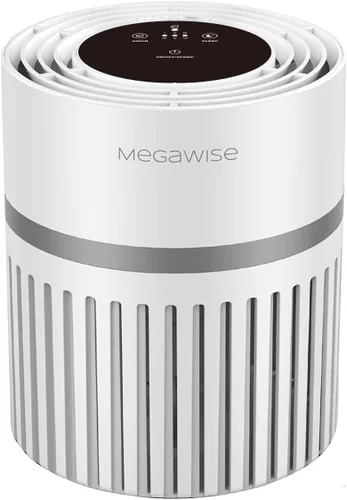 Miniatura 11 de MEGAWISE Purificador de aire portátil, filtro H13 True HEPA 3 en 1, 99.97 % filtración de 0.3 micrones, caspa de polvo y humo, sin ozono, ultra