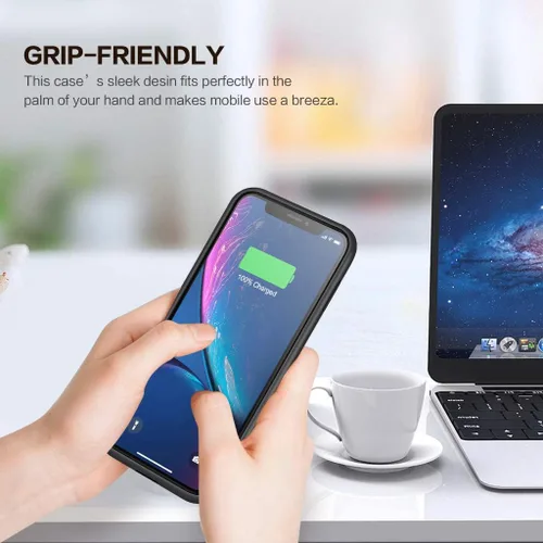 Miniatura 4 de Funda de batería para iPhone XR, funda de carga portátil de 6800 mAh para iPhone XR, batería externa recargable, batería externa, funda protectora