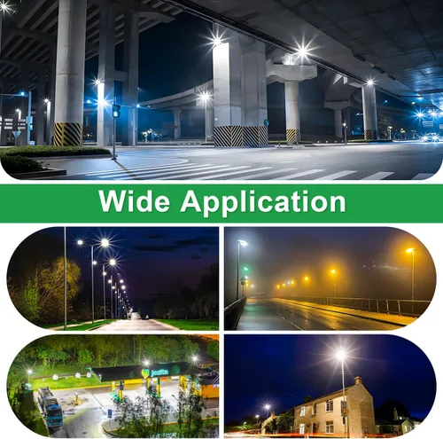 Miniatura 8 de Luces LED de estacionamiento de 480 V, 150 W, 21000 lm 5000 K, luz de calle LED blanca (equivalente a 450 W MH/HPS), iluminación de carretera