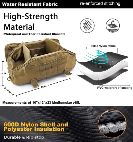 Miniatura 5 de Bolsa de gimnasio, bolsa de viaje para hombres y mujeres, bolsa de entrenamiento para militares, deportes, durante la noche, baloncesto, táctica